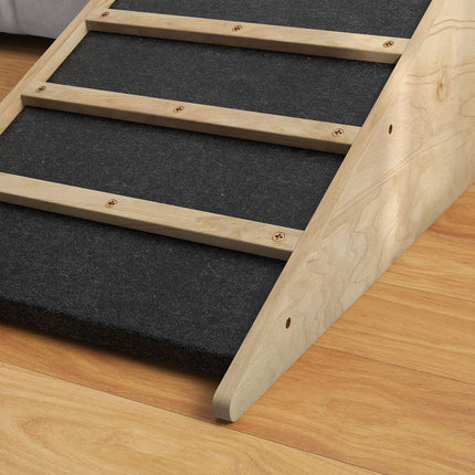 Rampe d'accès antidérapante pour chiens de taille moyenne jusqu'à 20 kg, 90 x 40 x 45 cm