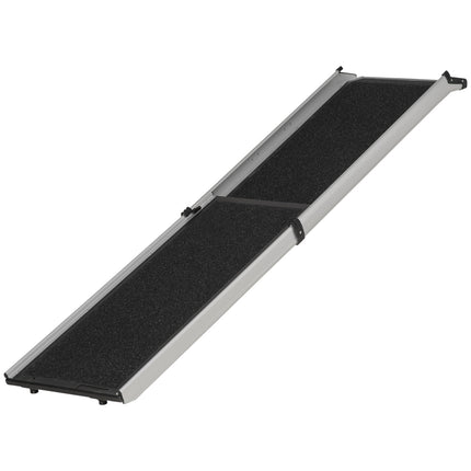 Collapsible dog ramp, non-slip, aluminium, 183x42 cm