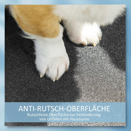 Collapsible dog ramp, non-slip, aluminium, 183x42 cm