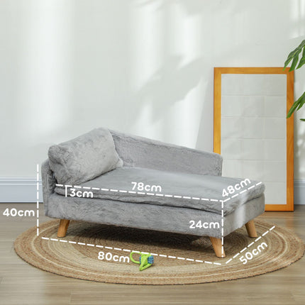 Pohovka pro psa střední s pratelným polštářem, vyvýšený design