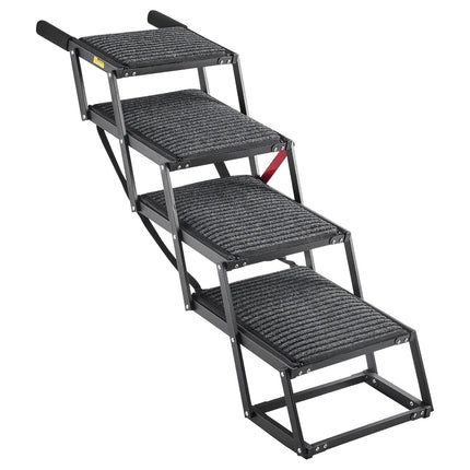 Dog Stairs for Car, 4-Step Foldable Non-Slip, 200 Lb