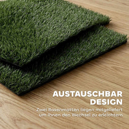 Dog Toilet with Washable Artificial Grass, 76 x 50.5 cm