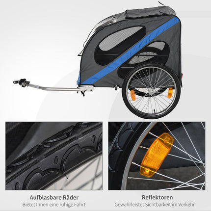 Hondenfietskar Hondentransporter Off-Road Hondenfietskar Voor Honden Weerbestendig Stalen Frame Van Oxford-Stof