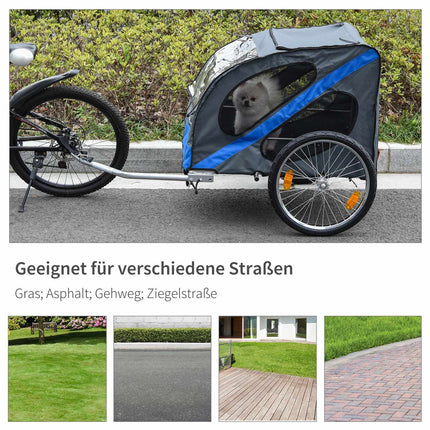 Hondenfietskar Hondentransporter Off-Road Hondenfietskar Voor Honden Weerbestendig Stalen Frame Van Oxford-Stof
