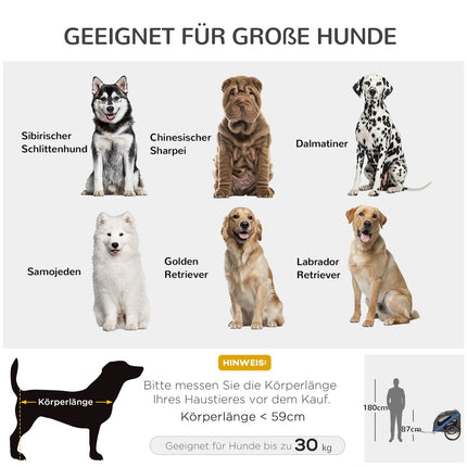 Hondenfietskar Hondentransporter Off-Road Hondenfietskar Voor Honden Weerbestendig Stalen Frame Van Oxford-Stof