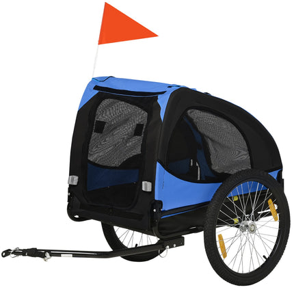 Dog bike trailer - foldable, waterproof, quick release