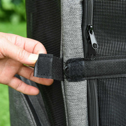 Pet backpack and carrier 2-in-1, breathable fabric, door and window