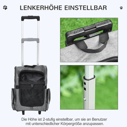 Pet backpack and carrier 2-in-1, breathable fabric, door and window