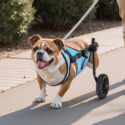 Dog Wheelchair for Hind Legs, Adjustable 2-Wheel, 15kg