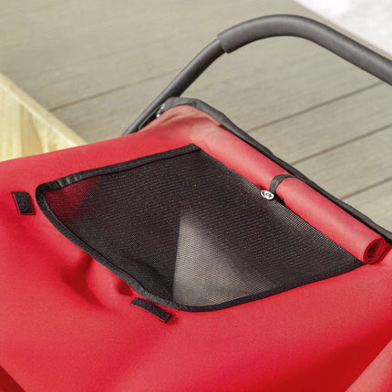 Faltbarer Hunde-Kinderwagen mit verstellbarem Kissen, Stahlrahmen