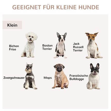 Hundekäfig, Möbelstück mit 3 Türen, Hundehütte, Hundebox für Zuhause, 78 x 53 x 59,3 cm, Weiß