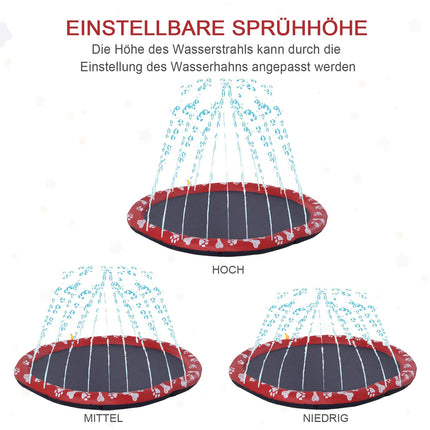 Hundepool, 170 cm Wassermatte, rutschfest für den Garten