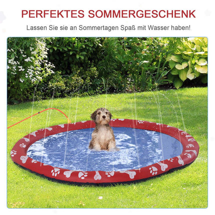Hundepool, 170 cm Wassermatte, rutschfest für den Garten