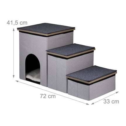 Escalier pour chien 3 marches avec une hauteur confortable