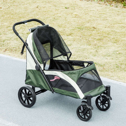 Collapsible pet carriage for large dogs and cats up to 30 kg