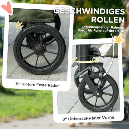 Collapsible pet carriage for large dogs and cats up to 30 kg