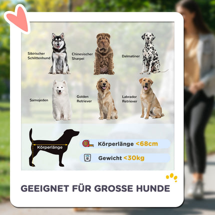 Collapsible pet carriage for large dogs and cats up to 30 kg