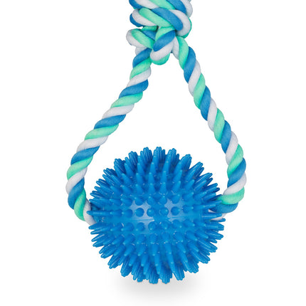 Dog toy ball with rope set of 3