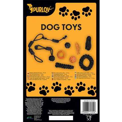 Ensemble de jouets pour chien - 10 pièces Purlov 24388