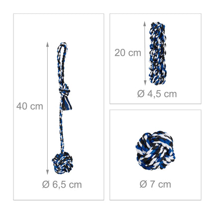 Ensemble de jouets pour chien en 4 parties