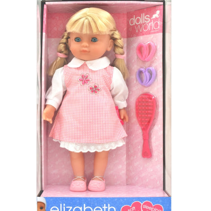Puppe Elizabeth, 36 cm, realistische Merkmale, Sammler-Design