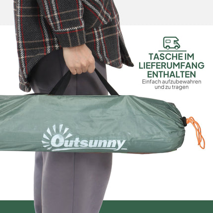 Koepeltent voor 2 personen, lichtgewicht, stabiele, waterdichte familietent met deur- en raampakzak, haken, kampeertent met 2000 mm waterkolomtent voor kamperen, reizen, trekking, tuin