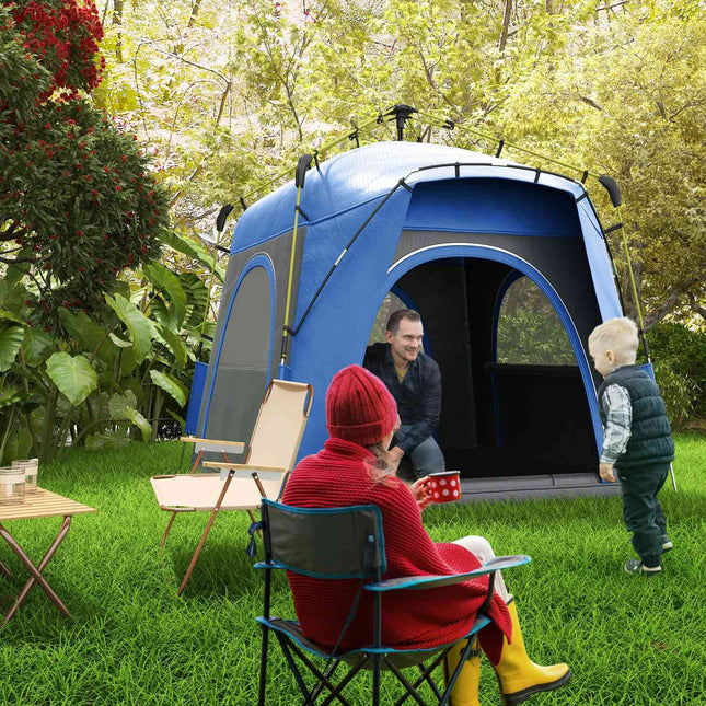 4-Personen-Leichtgewicht-Kuppelzelt, wasserdicht, UV-Schutz