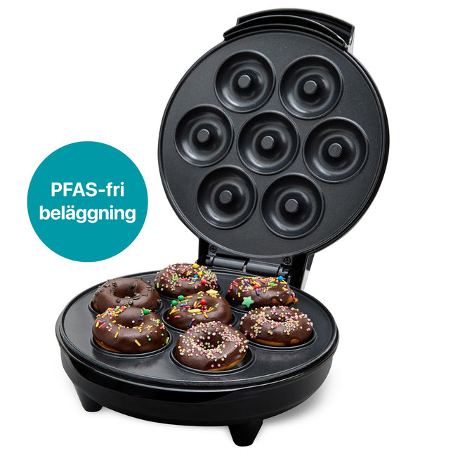 Donutmaker Keramik 7 Donuts 700W DM400 Schwarz