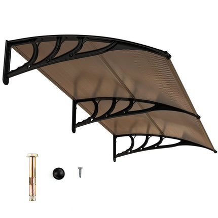 Door Canopy 199x99 cm, Aluminum, Weather Resistant