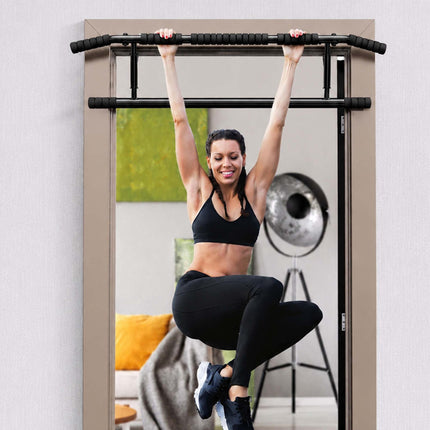 Door-Frame Pull-Up Bar, Non-Slip Foam Grips, 150kg Max Load