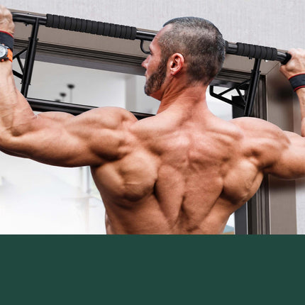 Door-Frame Pull-Up Bar, Non-Slip Foam Grips, 150kg Max Load