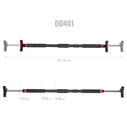 Door Gym Bar, Adjustable 98-130 cm, Home Workout Equipment