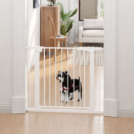 Adjustable door safety gate, automatic closing 75-96cm