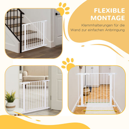 Adjustable door safety gate, automatic closing 75-96cm