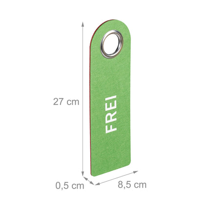 Türschild "Besetzt" "Frei" Set