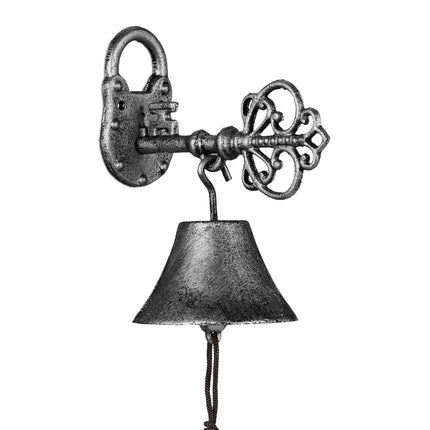 Türklingel aus Gusseisen "Schlüssel" silber