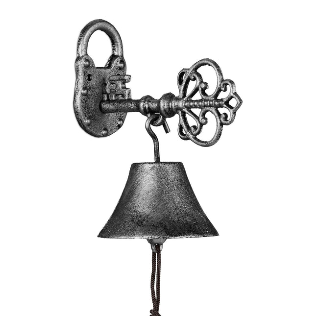 Türklingel aus Gusseisen "Schlüssel" silber