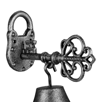 Türklingel aus Gusseisen "Schlüssel" silber