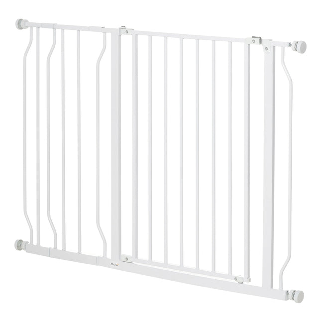 Adjustable dog and baby gate - No-Drill, Black, 75-115 cm