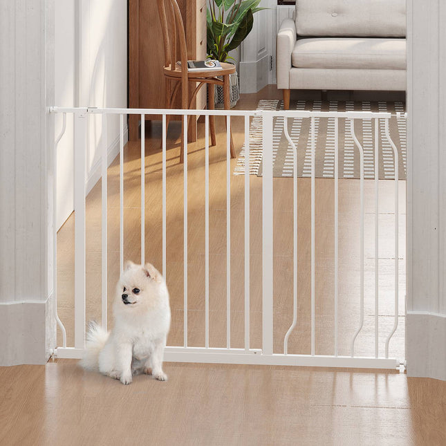 Adjustable dog and baby gate - No-Drill, Black, 75-115 cm