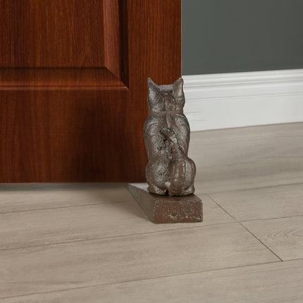 Door jamming cat