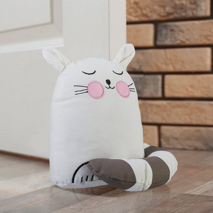 Door jamming cat