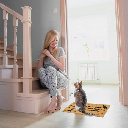 Fußmatte Kokosnuss Katze