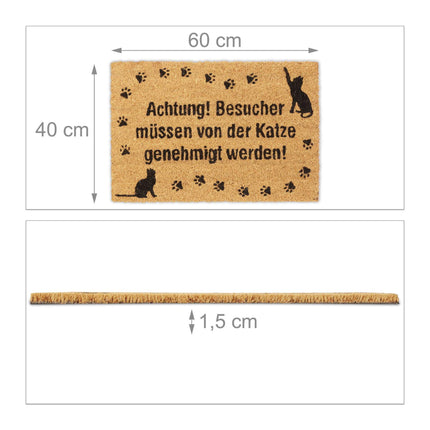 Fußmatte Kokosnuss Katze