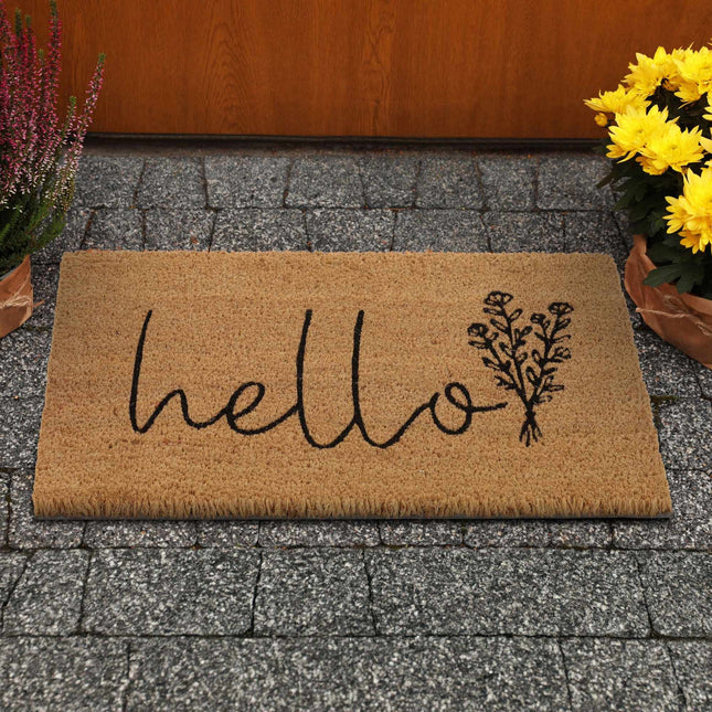 Fußmatte "Hello" in Kokos