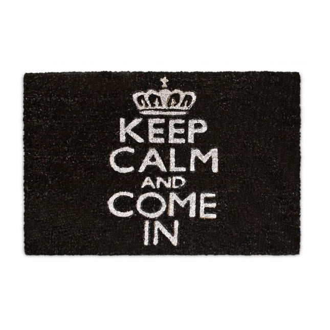 Fußmatte "Keep calm and come in" schwarz