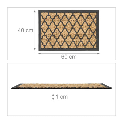 Doormat Rubber &amp; Coconut pattern