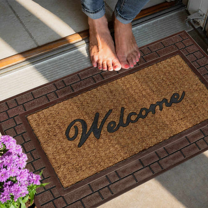 Doormat "Welcome" rubber & coconut