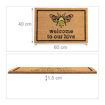 Door mat coconut "Beehive".