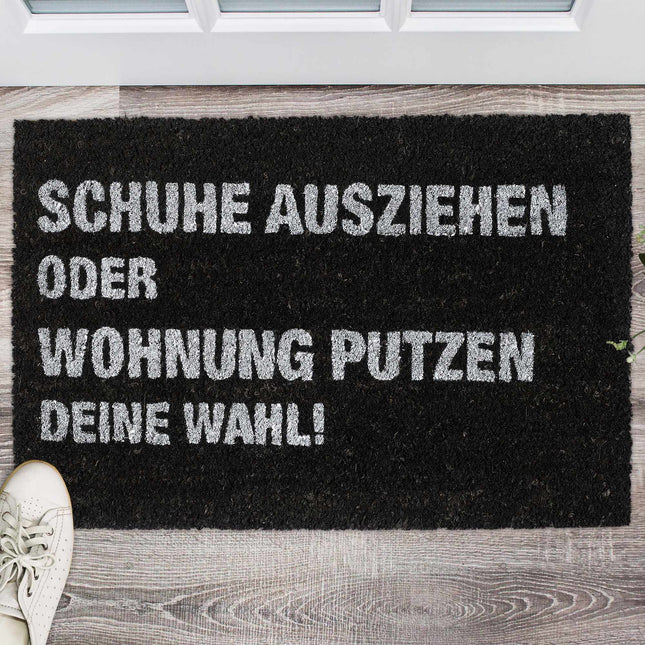 Fußmatte Kokos "Wohnungsputz"